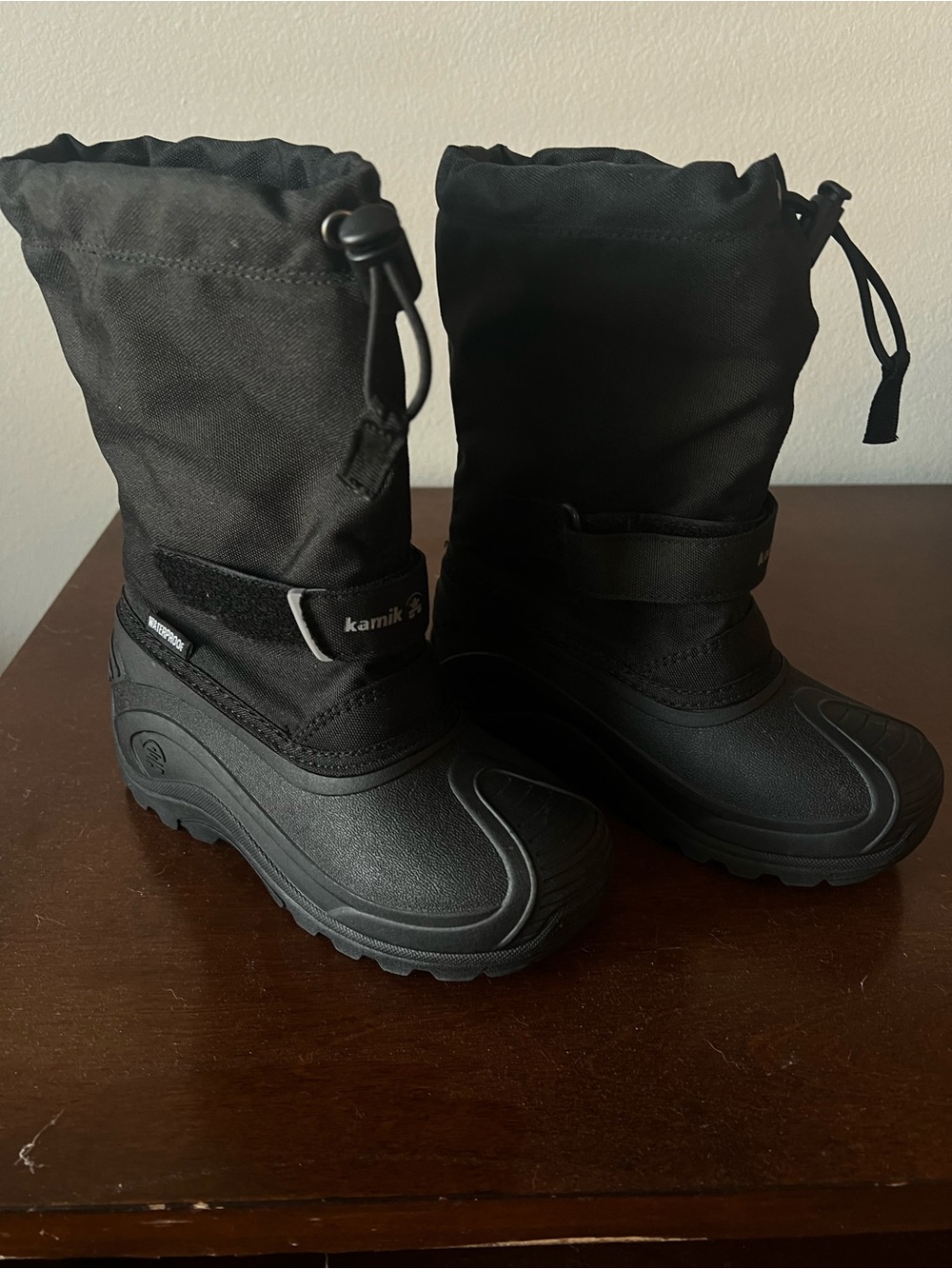 Kamik Black Winter Boots - Waterproof Slip-On